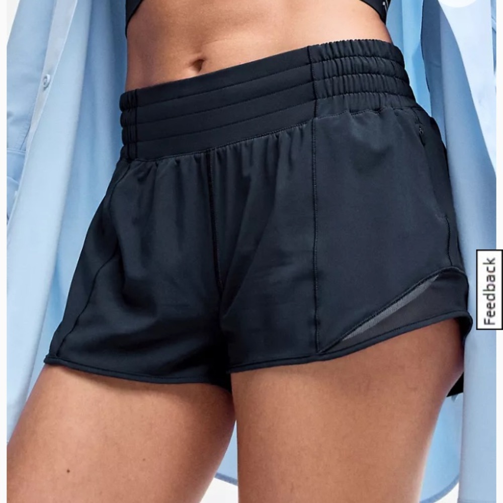 Lululemon Hotty Hot High-Rise Lined Short (Navy)